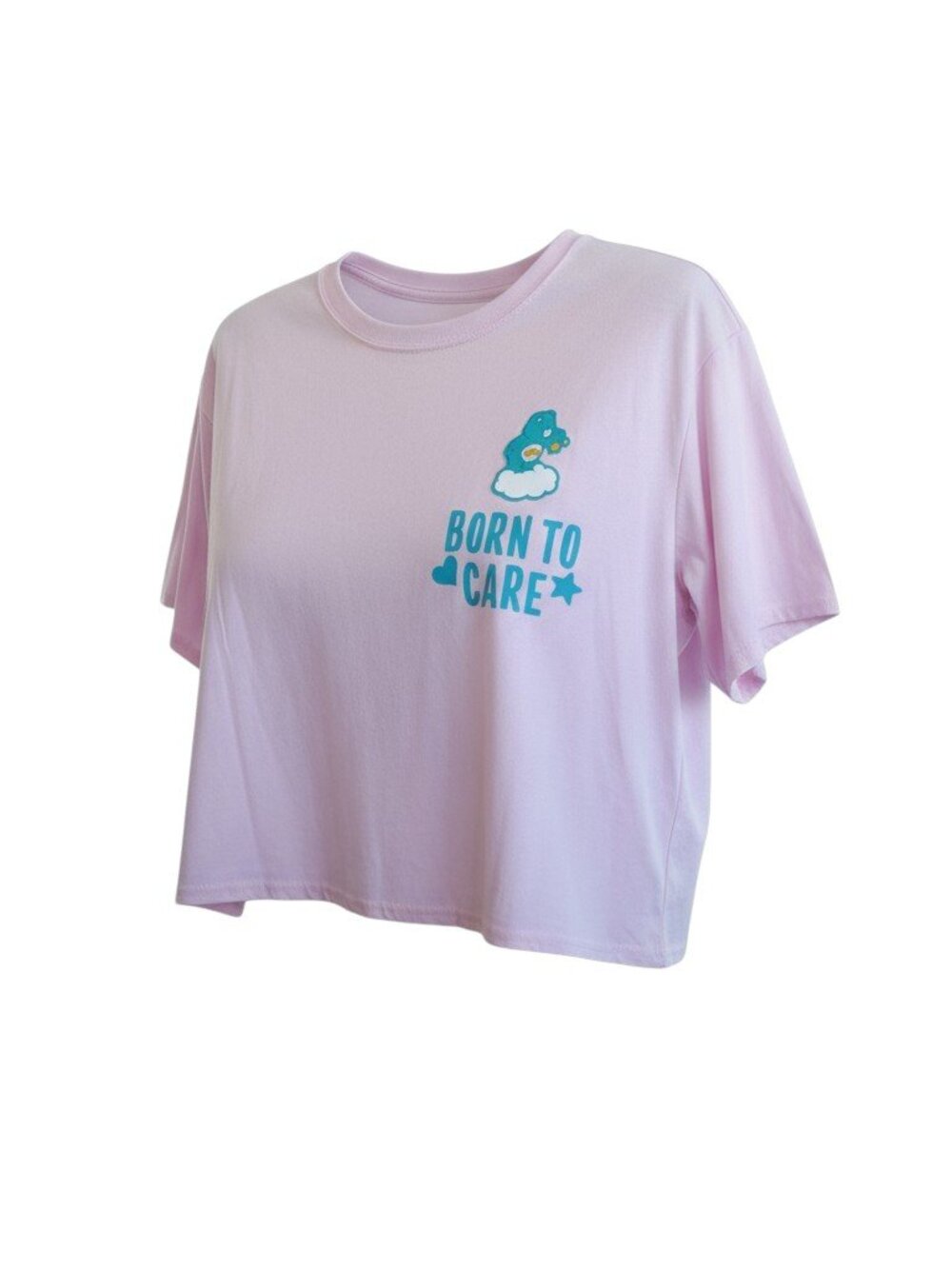 Care Bears -Born To Care- Crop T-Shirt Size: Large Juniors